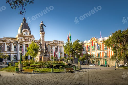 Preview: Plaza Murillo and Bolivian Palace of Government - La Paz, Bolivia