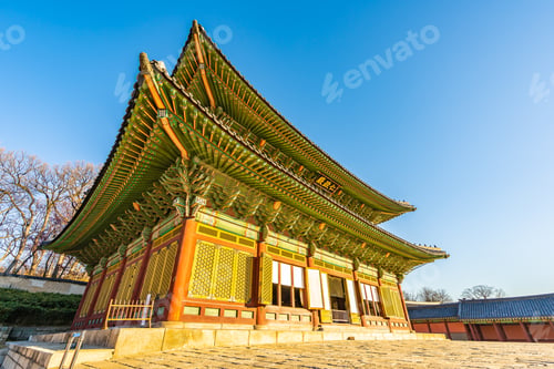 Preview: Beautiful architecture building Changdeokgung palace in Seoul ci