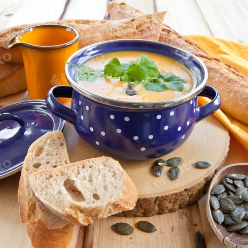 Preview: Homemade pumpkin soup