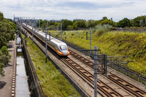 Preview: Taiwan High Speed Rail pass though the countryside