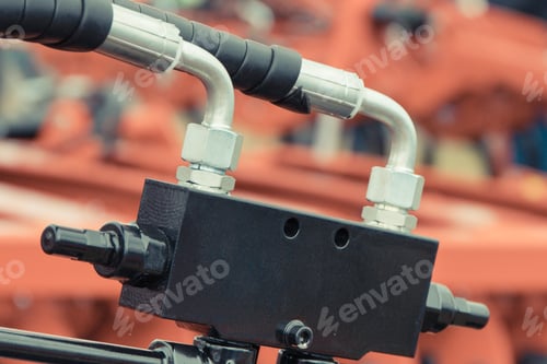 Preview: Part of hydraulic or pneumatic mechanism in machine. Technology