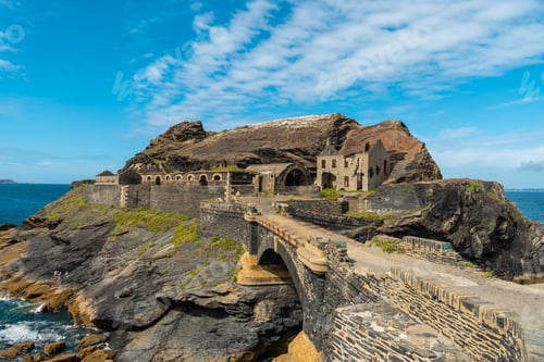 Preview: Trail to Fort des Capucins a rocky islet located in the Atlantic Ocean at the foot