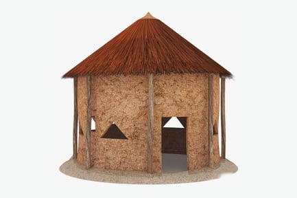 Preview: African Village Round Hut