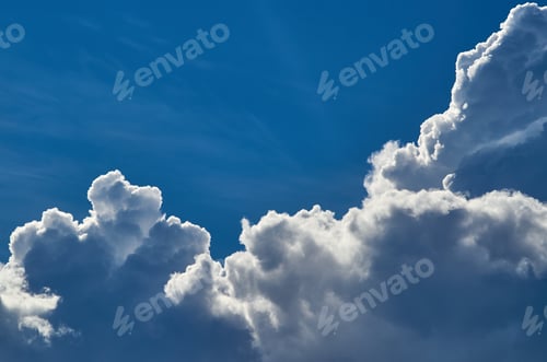 Preview: Blue sky and clouds in summer season