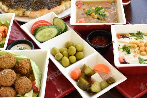 Preview: Arabian Breakfast in Restaurant - Pickles and olives