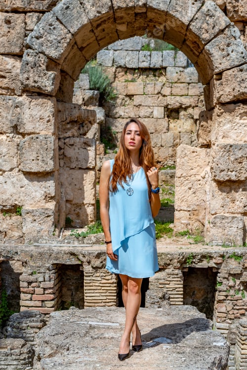 Preview: The Ruins Of Perge Ancient City, Antalya - Turkey. April 04, 2019.