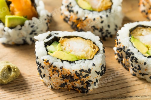 Preview: Homemade Shirmp Tempura Sushi Roll
