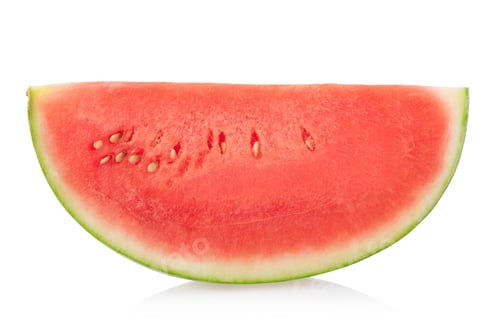 Preview: Watermelon slice isolated on white, clipping path