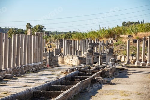 Preview: Nymphaeum of Perge. Ruins of ancient Pamphylian city located in Antalya Province, Turkey.