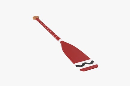 Preview: Striped Paddle Oar for Boats