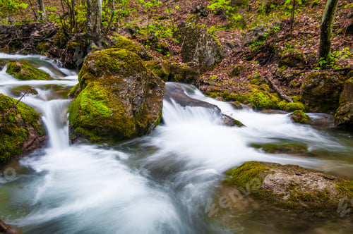 Preview: Crimea mountain streams and waterfalls, long time exposure
