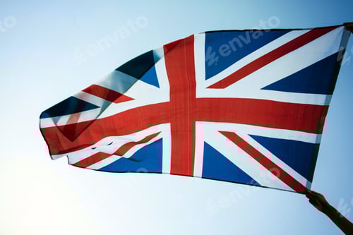 Preview: UK flag close up