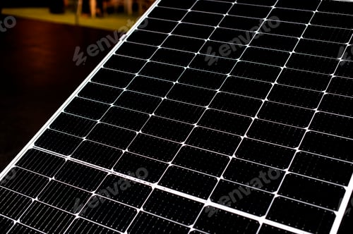 Preview: Closeup of black solar panel texture