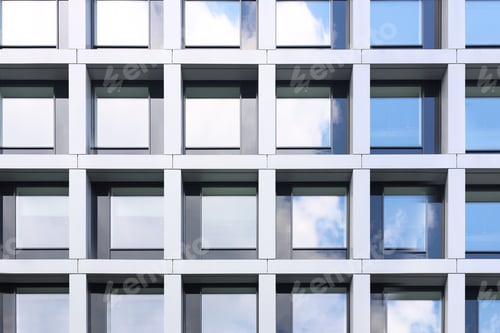 Preview: Modern building with tined windows, low angle view