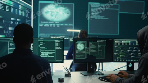 Preview: Governmental agency team conducting cyber security monitoring