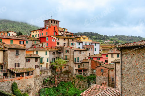 Preview: Loro Ciuffenna, village in the Province of Arezzo in the Italian region Tuscany.