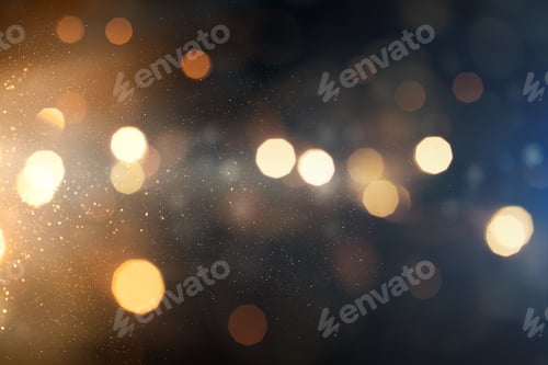 Preview: festive lights on dark background