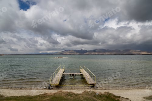 Preview: Armenia, lake Sevan, view from the mountain