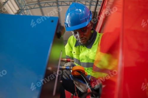 Preview: A Robotic engineer maintain, monitor and checks electrical systems, adhering to safety procedures.