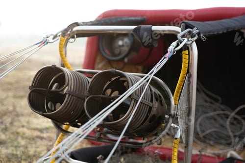 Preview: Hot air balloon or aerostat, close up.