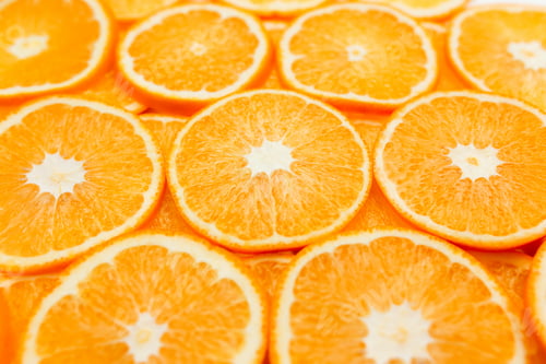 Preview: Background with orange slices, oranges texture, citrus