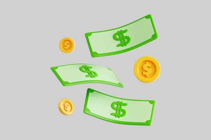 Preview: 3D Flying Dollar