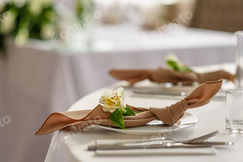 Preview: Beautiful decoration of the wedding holiday with flowers and greenery with florist decoration
