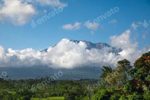 Preview: View on the mountain Agung. Bali, Indonesia.
