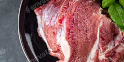 Preview: pork fresh raw meat pulp fresh food tasty healthy eating cooking appetizer meal food snack