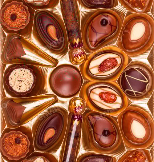 Preview: background of chocolate candy