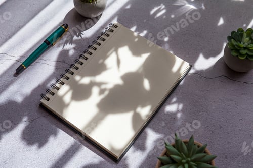 Preview: Blank notepad, mockup