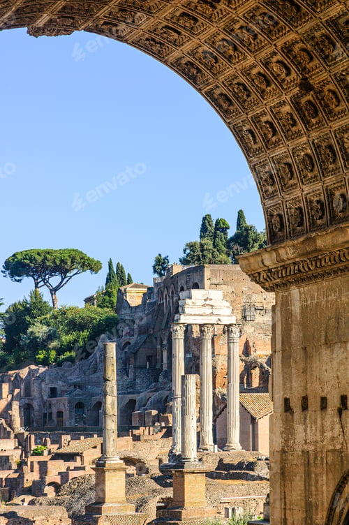 Preview: View of the Palatine through the Arch of Septimius Severus