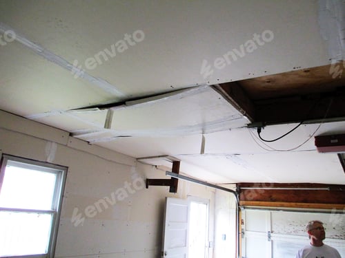 Preview: Man surveys damage to inside of home