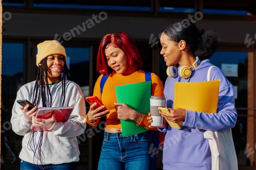 Preview: three latinas on college campus
