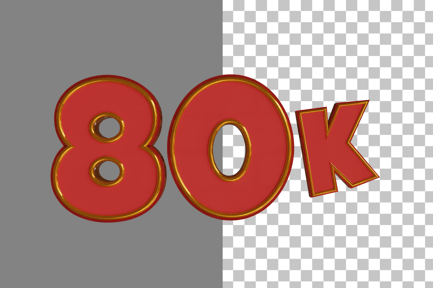 Preview: Thanks 80K 3D Icon