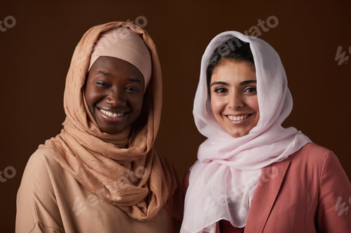 Preview: Portrait of Two Beautiful Ethnic Women
