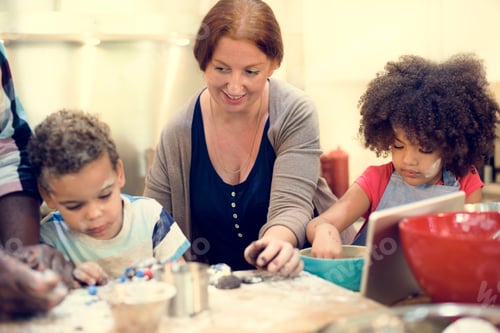 Preview: Family Cooking Kitchen Food Togetherness Concept