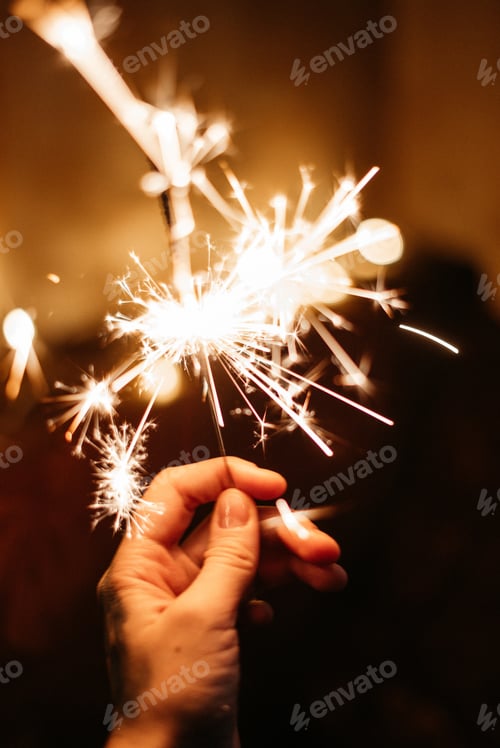 Preview: Sparkler in Christmas / new year’s eve/ celebration