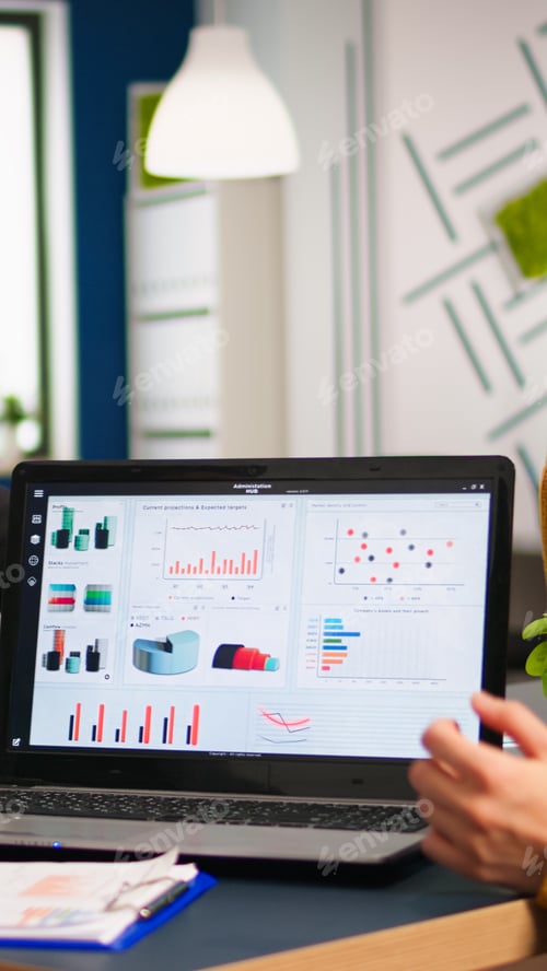 Preview: Business people talking with team leader using clipboard with documents