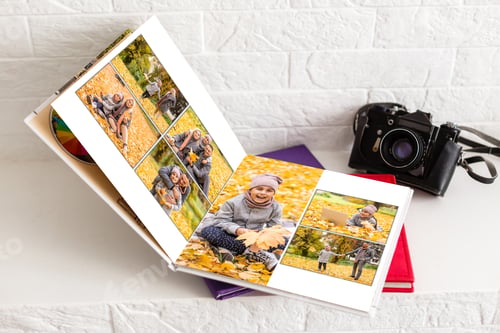 Preview: family photo book from autumn shooting.