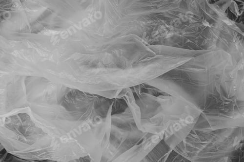 Preview: crumpled plastic bag cellophane texture background