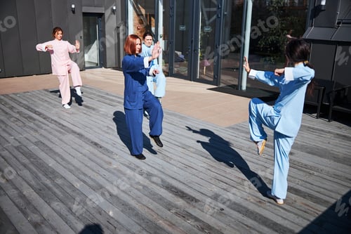 Preview: Practicing slow flowing movements of martial arts