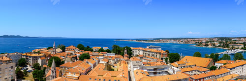 Preview: Old town of Zadar panoramic view, Dalmatia, Croatia.