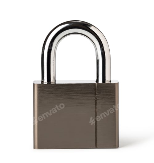 Preview: Metal padlock