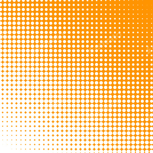 Preview: White Dots Changing Form Against An Orange Background