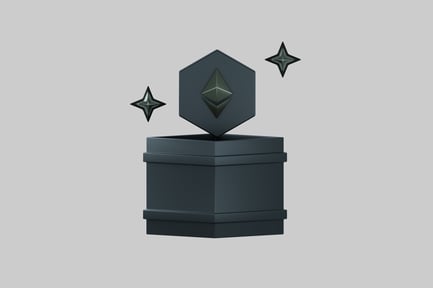 Preview: Ethereum icon box with stars