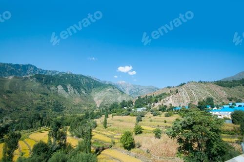 Preview: Beautiful Scenic View from Jammu to Srinagar Road, Jammu and Kashmir state, India