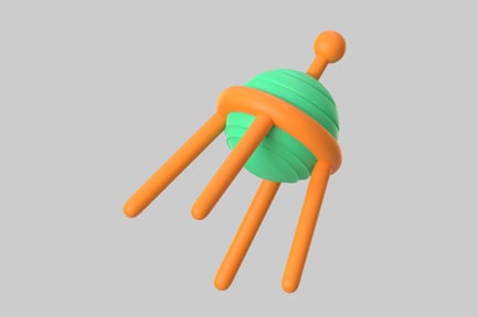 Preview: Stylized Satellite Orbiter