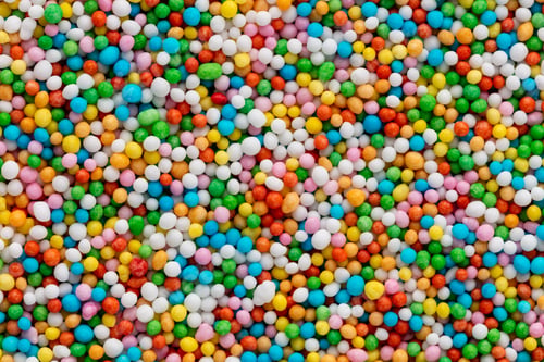 Preview: Thousands sprinkles tiny sugar beads for decorating cakes and desserts background.