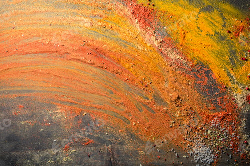 Preview: Mess with vivid spices as background